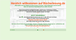 Desktop Screenshot of buecherlesung.de
