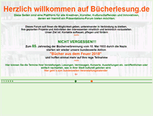 Tablet Screenshot of buecherlesung.de